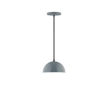 Montclair Light Works PEB431-40-L10 - 8" Axis Mini Dome LED Pendant, Slate Gray