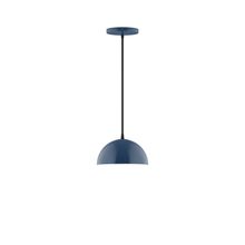 Montclair Light Works PEB431-50-L10 - 8" Axis Mini Dome LED Pendant, Navy