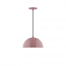 Montclair Light Works PEB432-20-L12 - 12" Axis Dome LED Pendant, Mauve