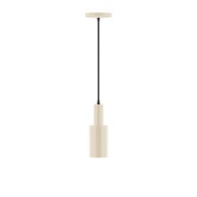 Montclair Light Works PEBX450-16-C26-L10 - 3.5" Stack Mini Cylinder LED Pendant, ivory fabric cord with canopy, Cream