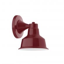 Montclair Light Works SCA180-55-L10 - 8" Warehouse shade, wall mount sconce, Barn Red