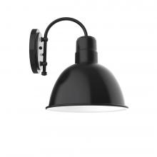 Montclair Light Works SCC116-41-L12 - 12" Deep Bowl shade, wall mount sconce, Black