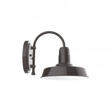 Montclair Light Works SCC181-51 - 10" Warehouse shade, wall mount sconce, Architectural Bronze