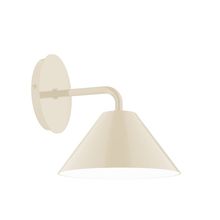 Montclair Light Works SCJ421-16-L10 - 8" Axis Mini Cone LED Wall Sconce, Cream