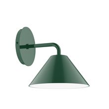 Montclair Light Works SCJ421-42-L10 - 8" Axis Mini Cone LED Wall Sconce, Forest Green