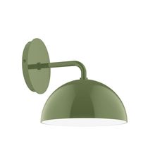 Montclair Light Works SCJ431-22-L10 - 8" Axis Mini Dome LED Wall Sconce, Fern Green