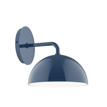 Montclair Light Works SCJ431-50-L10 - 8" Axis Mini Dome LED Wall Sconce, Navy