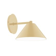 Montclair Light Works SCK421-17-L10 - 8" Axis Mini Cone LED Wall Sconce, Ivory