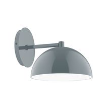 Montclair Light Works SCK431-40-L10 - 8" Axis Mini Dome LED Wall Sconce, Slate Gray