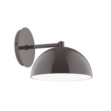 Montclair Light Works SCK431-51-L10 - 8" Axis Mini Dome LED Wall Sconce, Architectural Bronze