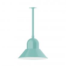 Montclair Light Works STB125-48-T36-L13 - 16" Prima, stem mount with canopy, Sea Green