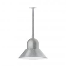 Montclair Light Works STB125-49-T36-L13 - 16" Prima, stem mount with canopy, Painted Galvanized