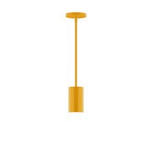 Montclair Light Works STG425-21-L10 - 3.5" x 6" Axis Mini Cylinder LED Stem Hung Pendant, Bright Yellow