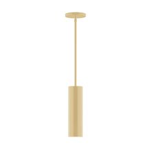 Montclair Light Works STG426-17-L10 - 3.5" x 12" Axis Mini Cylinder LED Stem Hung Pendant, Ivory