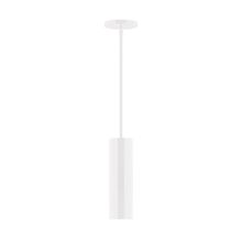 Montclair Light Works STG426-44-L10 - 3.5" x 12" Axis Mini Cylinder LED Stem Hung Pendant, White