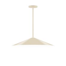 Montclair Light Works STG429-16-L10 - 24" Axis Shallow Cone LED Stem Hung Pendant, Cream