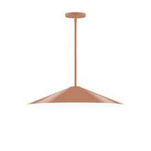 Montclair Light Works STG429-19-L10 - 24" Axis Shallow Cone LED Stem Hung Pendant, Terracotta