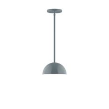 Montclair Light Works STG431-40-L10 - 8" Arcade LED Stem Hung Pendant