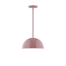 Montclair Light Works STG432-20-L12 - 12" Axis Dome LED Stem Hung Pendant, Mauve