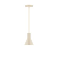 Montclair Light Works STG436-16-L10 - 6" Axis Flared Cone LED Stem Hung Pendant, Cream