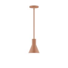 Montclair Light Works STG436-19-L10 - 6" Axis Flared Cone LED Stem Hung Pendant, Terracotta