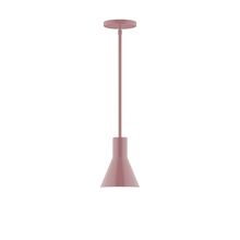 Montclair Light Works STG436-20-L10 - 6" Axis Flared Cone LED Stem Hung Pendant, Mauve