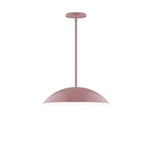 Montclair Light Works STG438-20-L13 - 16" Axis Half Dome LED Stem Hung Pendant, Mauve