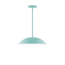 Montclair Light Works STG438-48-L13 - 16" Axis Half Dome LED Stem Hung Pendant, Sea Green