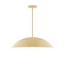 Montclair Light Works STG439-17-L14 - 24" Axis Half Dome LED Stem Hung Pendant, Ivory