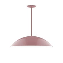 Montclair Light Works STG439-20-L14 - 24" Axis Half Dome LED Stem Hung Pendant, Mauve