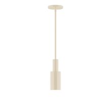 Montclair Light Works STGX450-16-L10 - 3.5" Stack Mini Cylinder LED Stem Hung Pendant, Cream