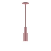 Montclair Light Works STGX450-20-L10 - 3.5" Stack Mini Cylinder LED Stem Hung Pendant, Mauve