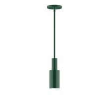 Montclair Light Works STGX450-42-L10 - 3.5" Stack Mini Cylinder LED Stem Hung Pendant, Forest Green