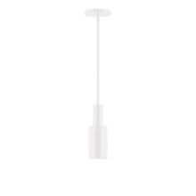 Montclair Light Works STGX450-44-L10 - 3.5" Stack Mini Cylinder LED Stem Hung Pendant, White