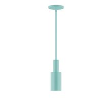 Montclair Light Works STGX450-48-L10 - 3.5" Stack Mini Cylinder LED Stem Hung Pendant, Sea Green