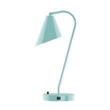 Montclair Light Works TLC415-48-L10 - 23" J-Series LED Table Lamp, Sea Green