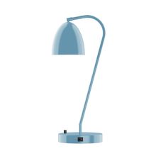 Montclair Light Works TLC417-54-L10 - 23" J-Series LED Table Lamp, Light Blue