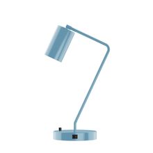 Montclair Light Works TLD425-54-L10 - 21.5" J-Series LED Table Lamp, Light Blue