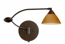  1WU-1743OK-BR - Besa Wall Domi Bronze Oak 1x50W Halogen Gy6.35