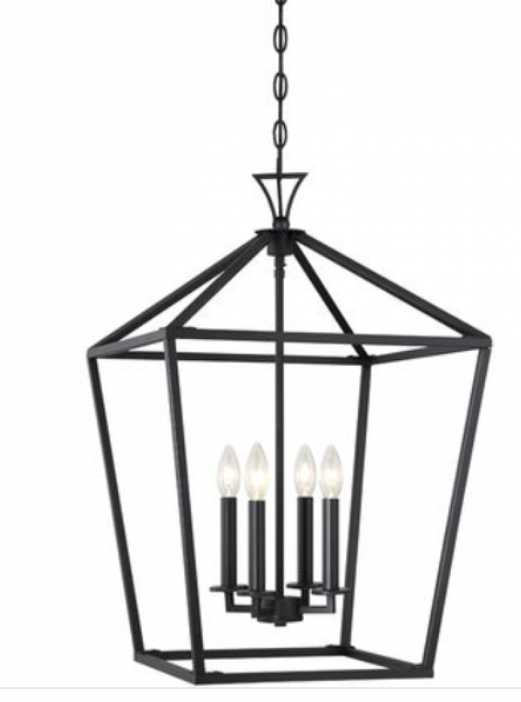 Townsend 4-Light Pendant in Matte Black