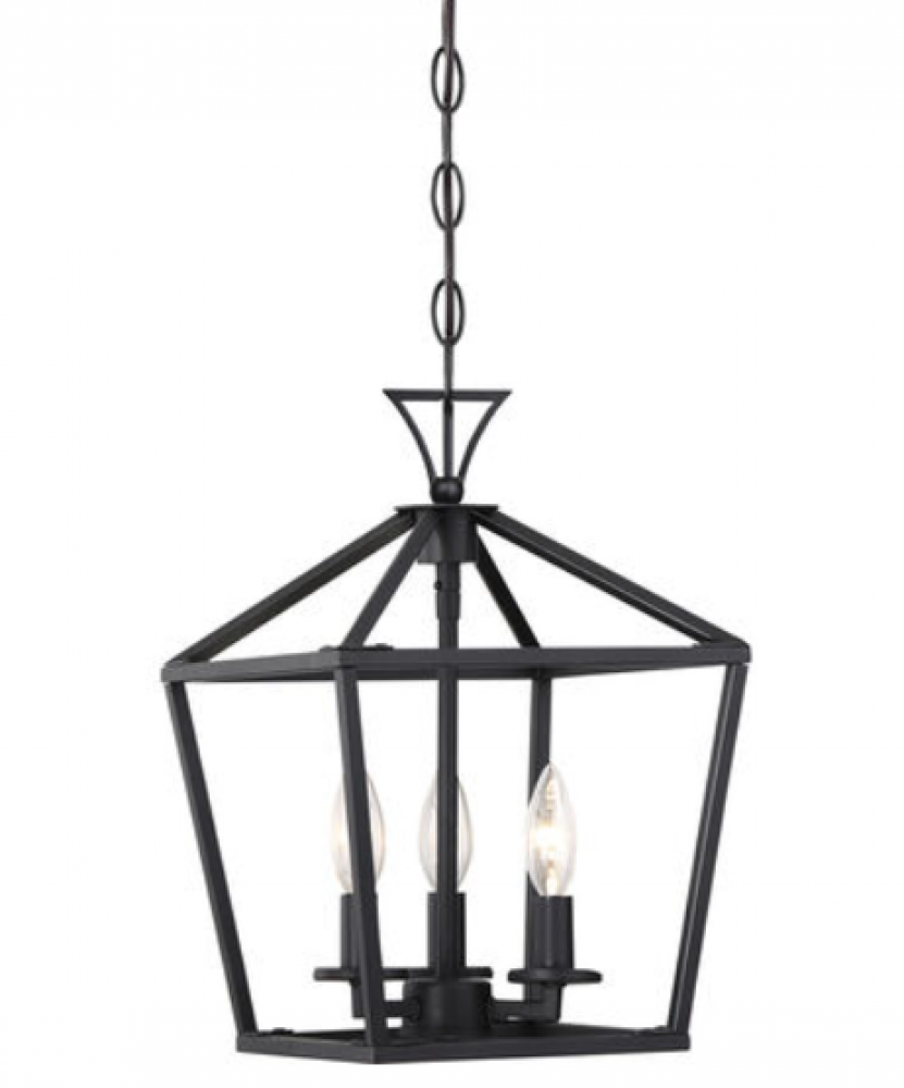 Townsend 3-Light Pendant in Matte Black