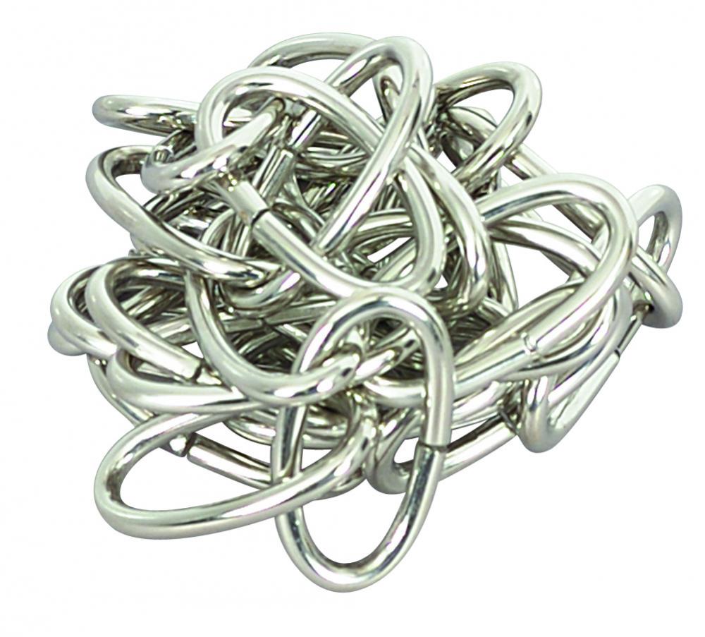 8 GA. STL CHAIN 1 YD-NICKEL PL