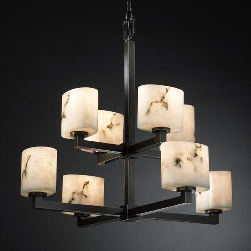 Modular 8-Light 2-Tier Chandelier