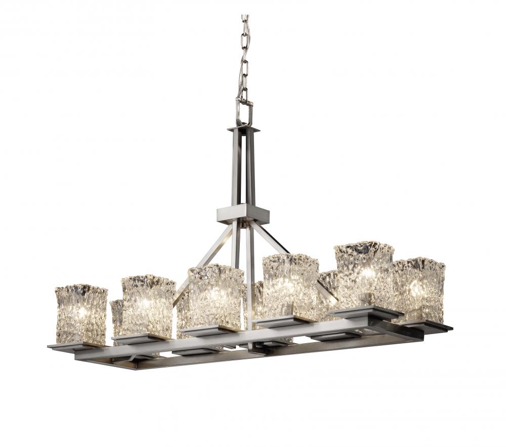 Montana 10-Light Rectangular Ring LED Chandelier