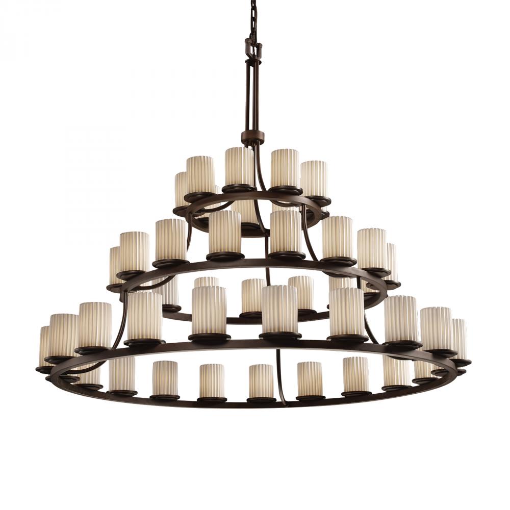 Dakota 45-Light 3-Tier Ring LED Chandelier