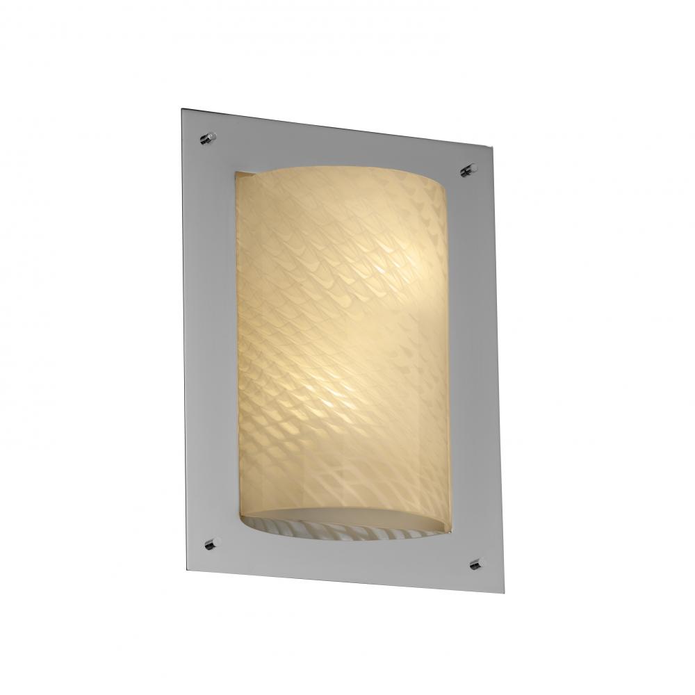 Framed Rectangle 4-Sided Wall Sconce (ADA)