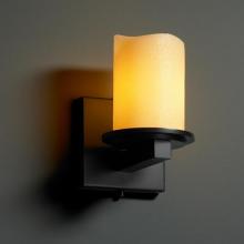 Justice Design Group CNDL-8771-10-AMBR-DBRZ - Dakota 1-Light Wall Sconce