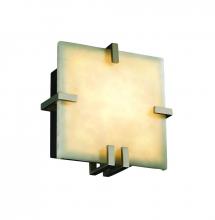 Justice Design Group CLD-5550-MBLK-LED-1000 - Clips Square Wall Sconce (ADA)