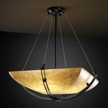 Justice Design Group CLD-9721-25-MBLK-LED-3000 - 18" Pendant Bowl w/ Crossbar