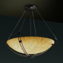 Justice Design Group CLD-9722-35-DBRZ - 24" Pendant Bowl w/ Crossbar